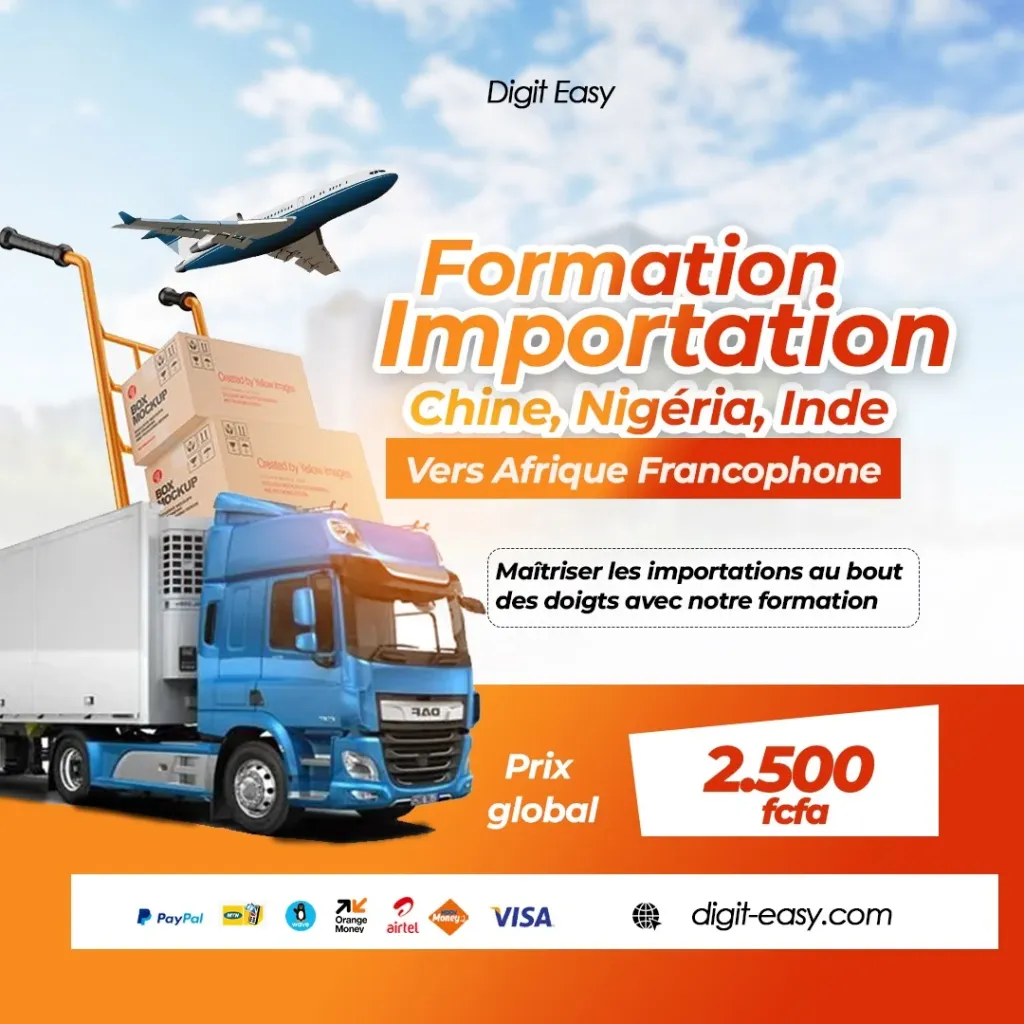 Formation Importation Nigéria Chine Inde